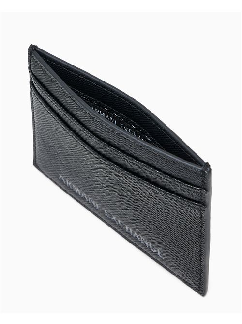 Porta carte di credito con logo a contrasto ARMANI EXCHANGE | XM000169AF26659/MC043